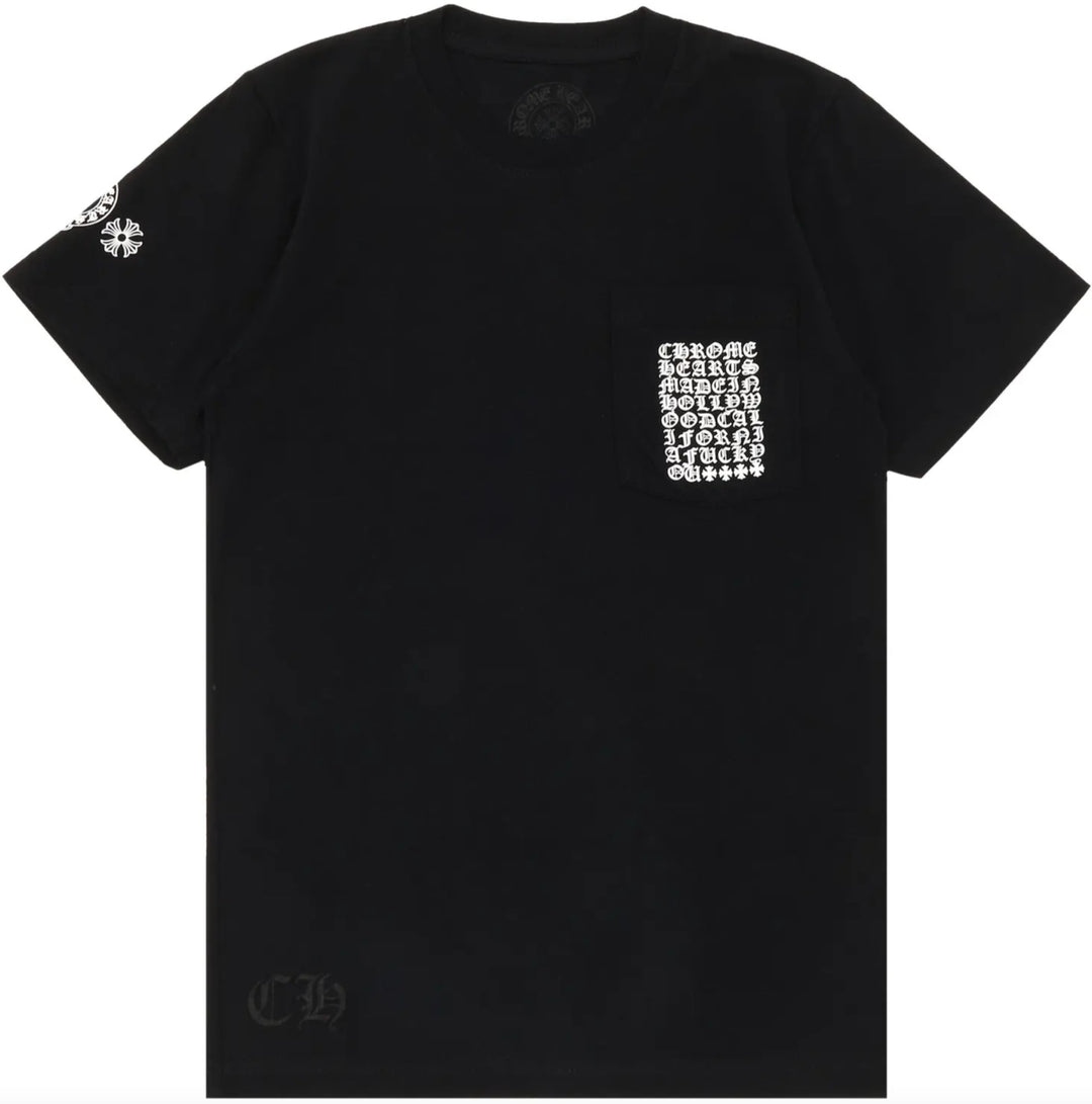 CHROME HEARTS 'MULTI LOGO' BLACK TEE