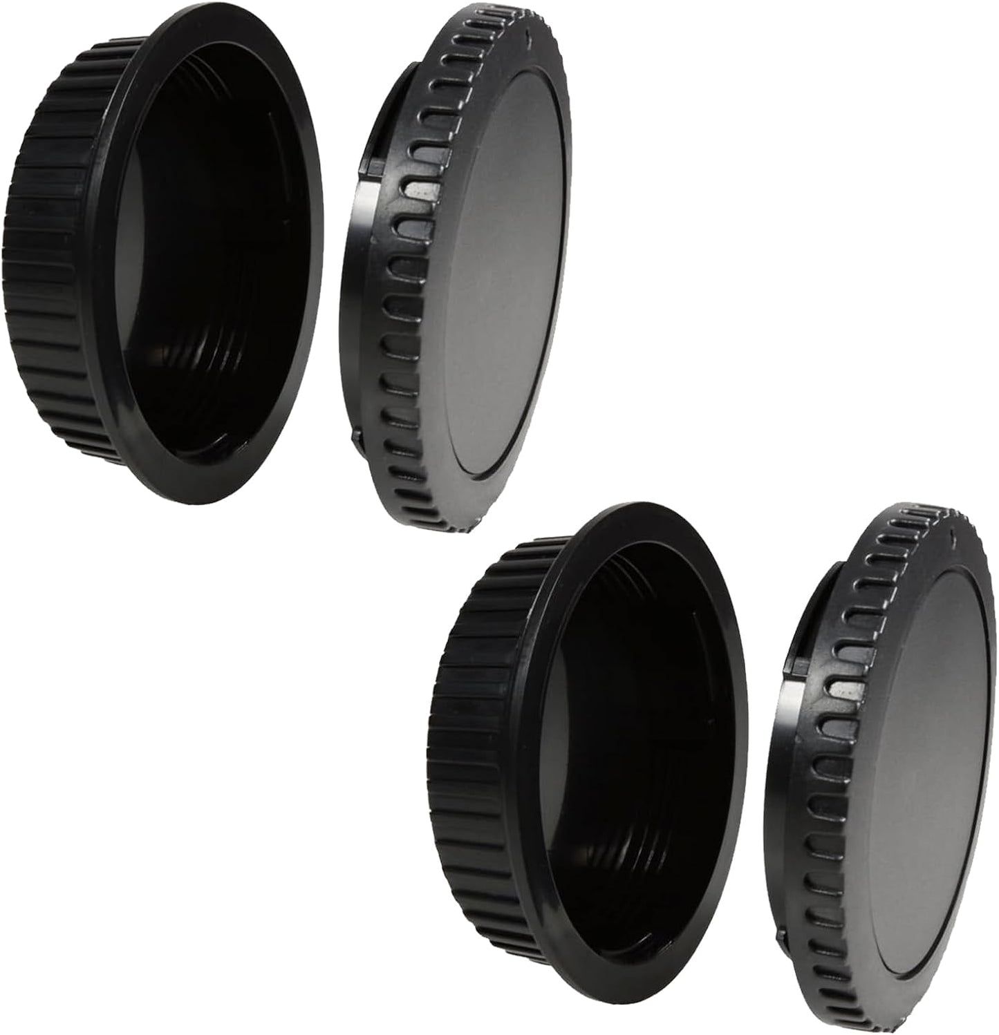 EsiFare Lens Cap for Canon EOS Series Camera Lens Cover Lens Protective Cover for EF EF-S Mount Lens Rear Cap Camera Body Cap Rear Lens Cap