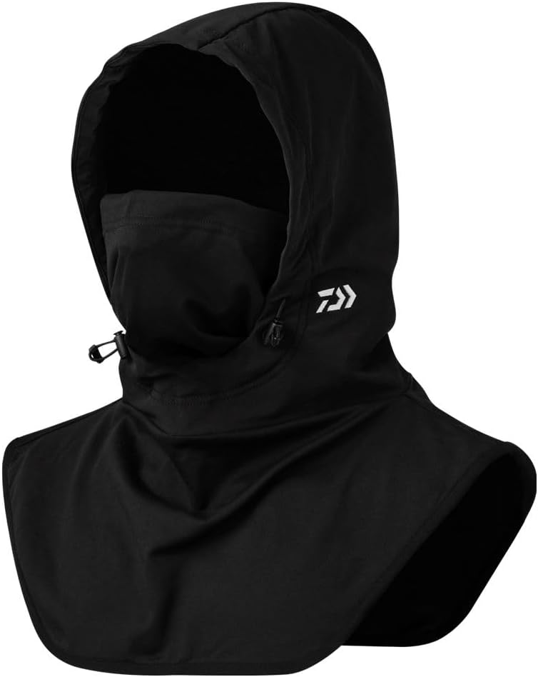 Daiwa STORMFLEECE Hoodie Warmer DA-9425W, Black, One Size Fits All