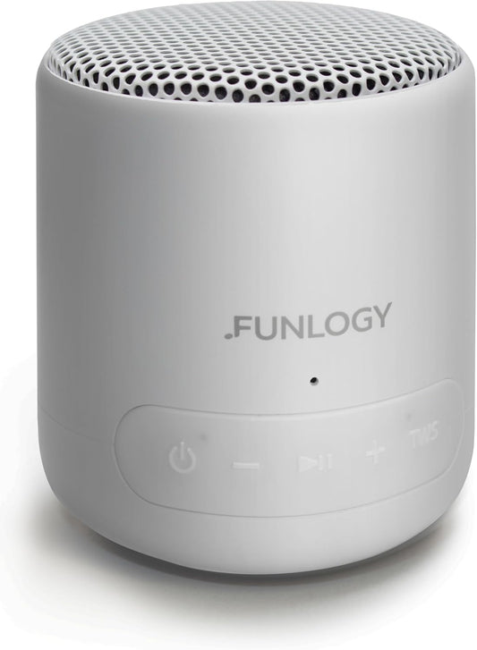 FUNLOGY Portable Mini (Speaker/Portable Speaker) [VGP2024 Award] Waterproof/Compact/Type-C Rechargeable/Built-in Battery/Bluetooth Compatible/Wireless/IP67 Can be Used in the Bath/PC and Smartphone