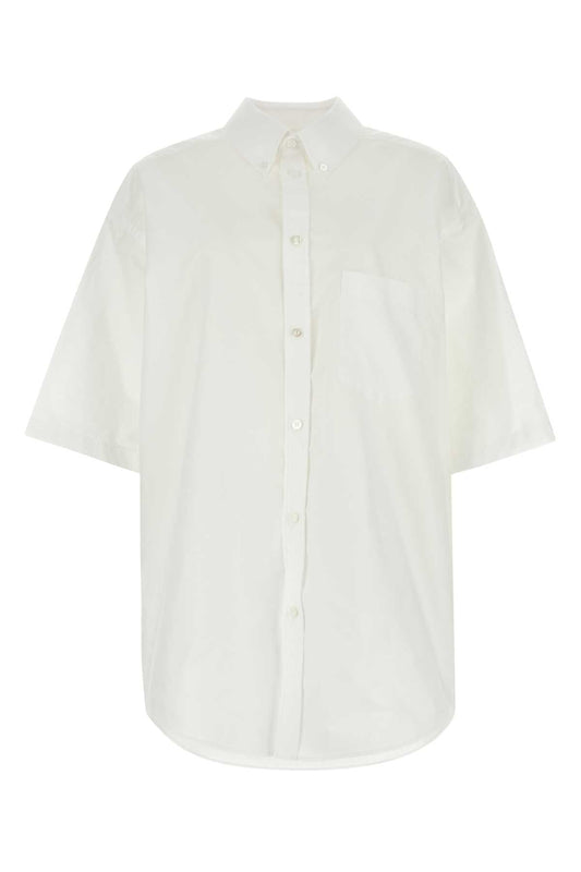 Balenciaga バレンシアガホワイトポプリン特大シャツ - Image 1