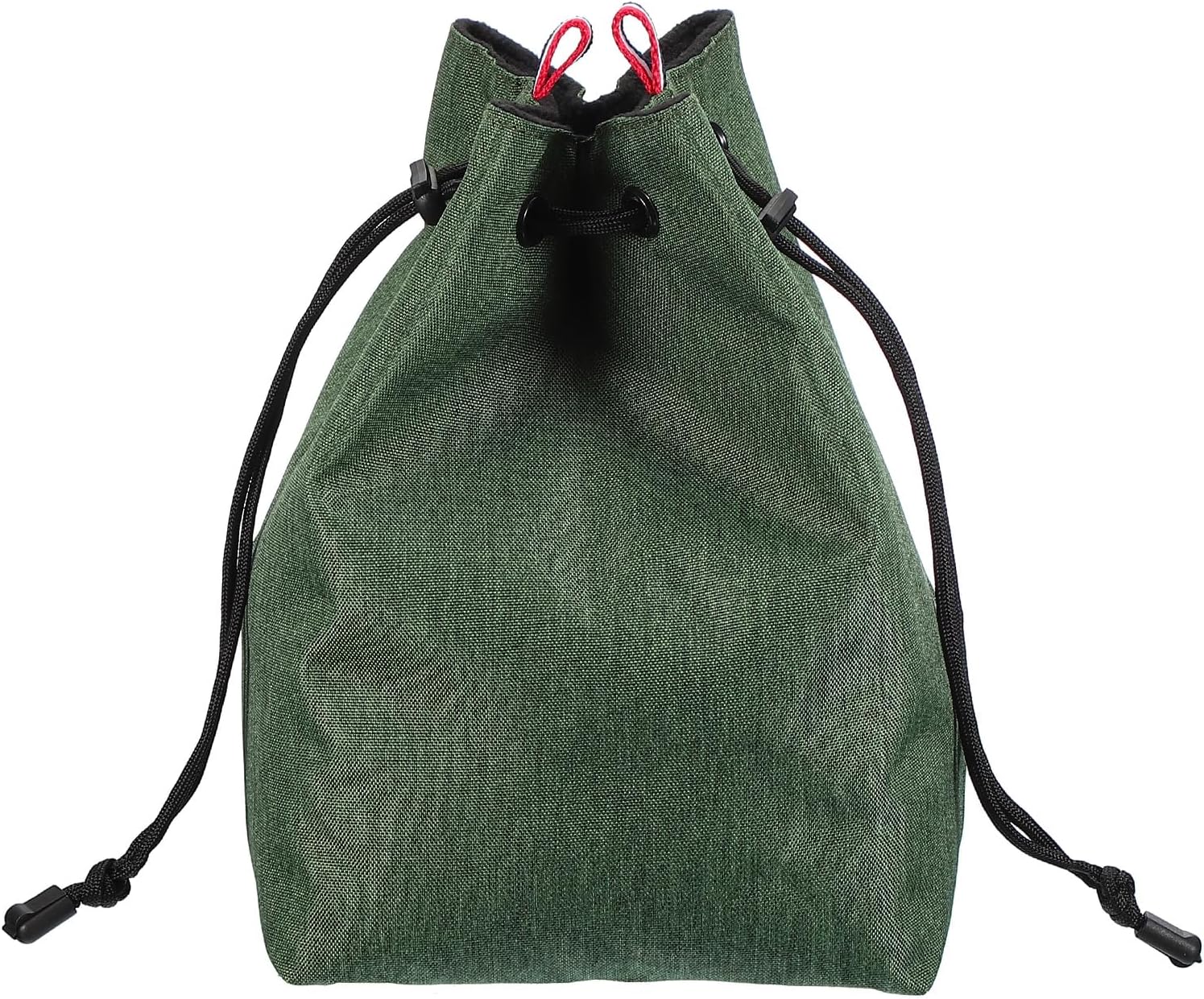 PATIKIL Drawstring Camera Bag 6.69"x4.72"x0.12" Waterproof Camera Drawstring Shoulder Bag with Camera Strap for Nikon DSLR Camera Lens Green