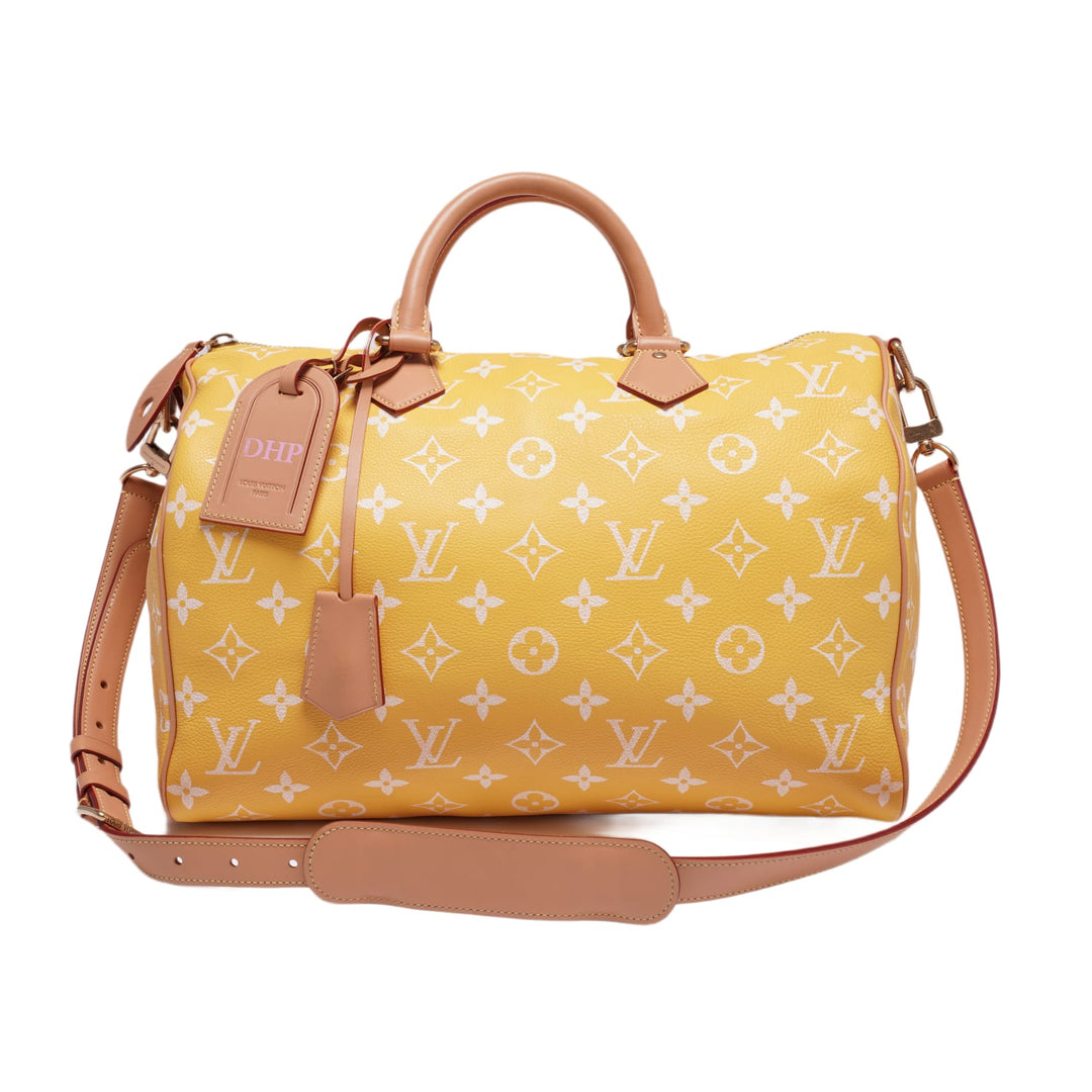 LOUIS VUITTON 'JAUNE MAT' SPEEDY P9 BANDOULIERE 40