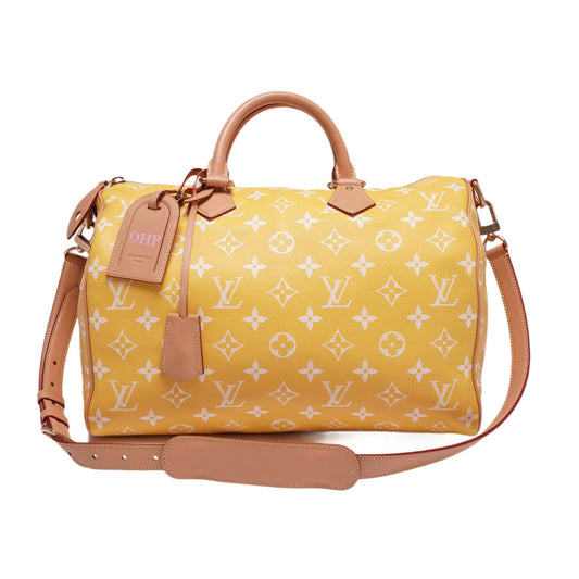 LOUIS VUITTON 'JAUNE MAT' SPEEDY P9 BANDOULIERE 40