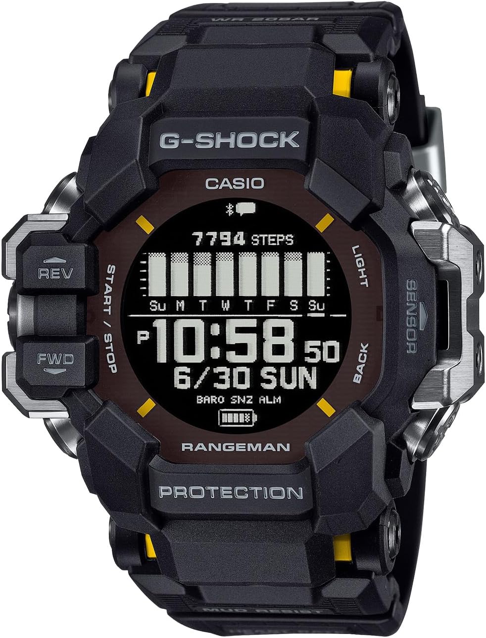 Casio GPR-H1000 Wristwatch, Genuine Domestic Product, Black, GPS/Heart Rate Monitor