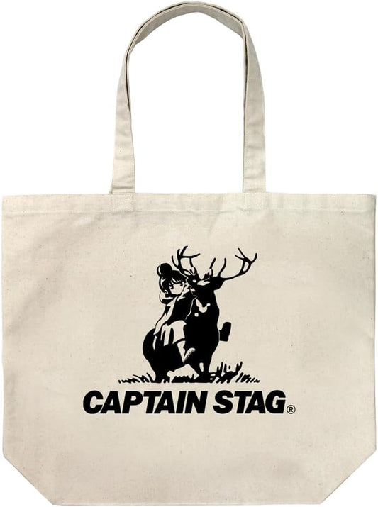 (Official) 2-dimensional cost performance "Yuru Camp △" x Captain Stag "Yuru Camp △" x Captain Stag Large Tote Natural