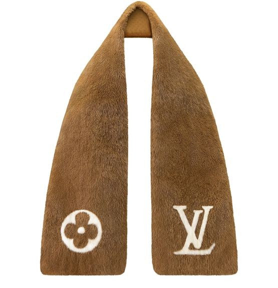 LOUIS VUITTON LV Cosy Mink Fur Collection Scarf - Image 1