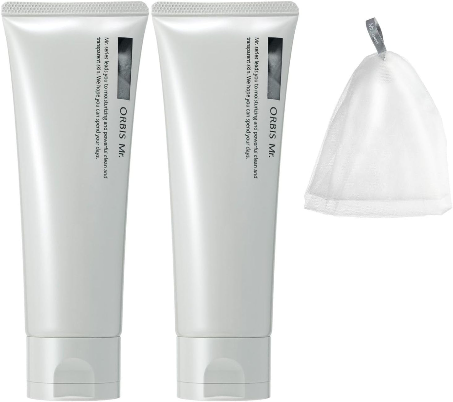 Quasi-drug Orbis Mister Foaming Wash, Set of 2, with Foaming Net
