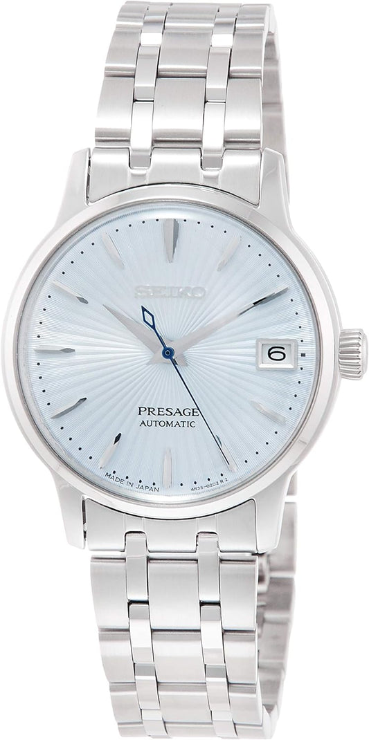 Seiko Watch SRRY041 SRRY041 Women's Wristwatch, Mechanical, Automatic Winding (with Hand Winding), Cocktail (Sky Diving) Image, See-Through Back, Dial Color - Blue, Mechanical Automatic (Hand-wound)