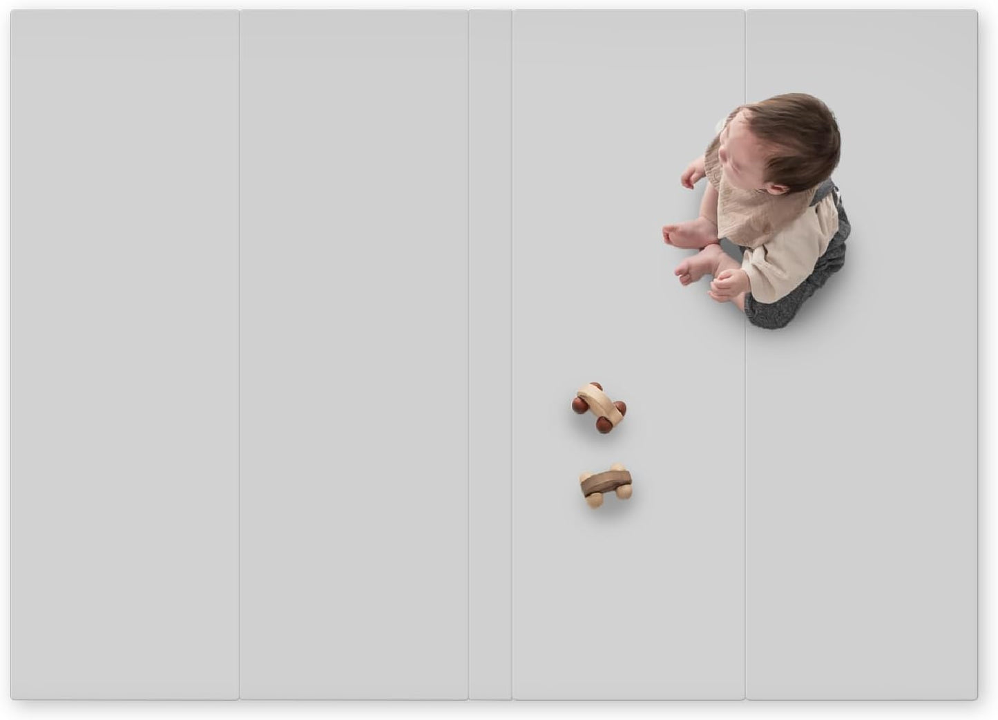 (ケラッタ) プレイマット シームレス 折りたたみ 赤ちゃん すき間ゼロでお手入れらくらく 床暖房 1級防音 防水 厚手