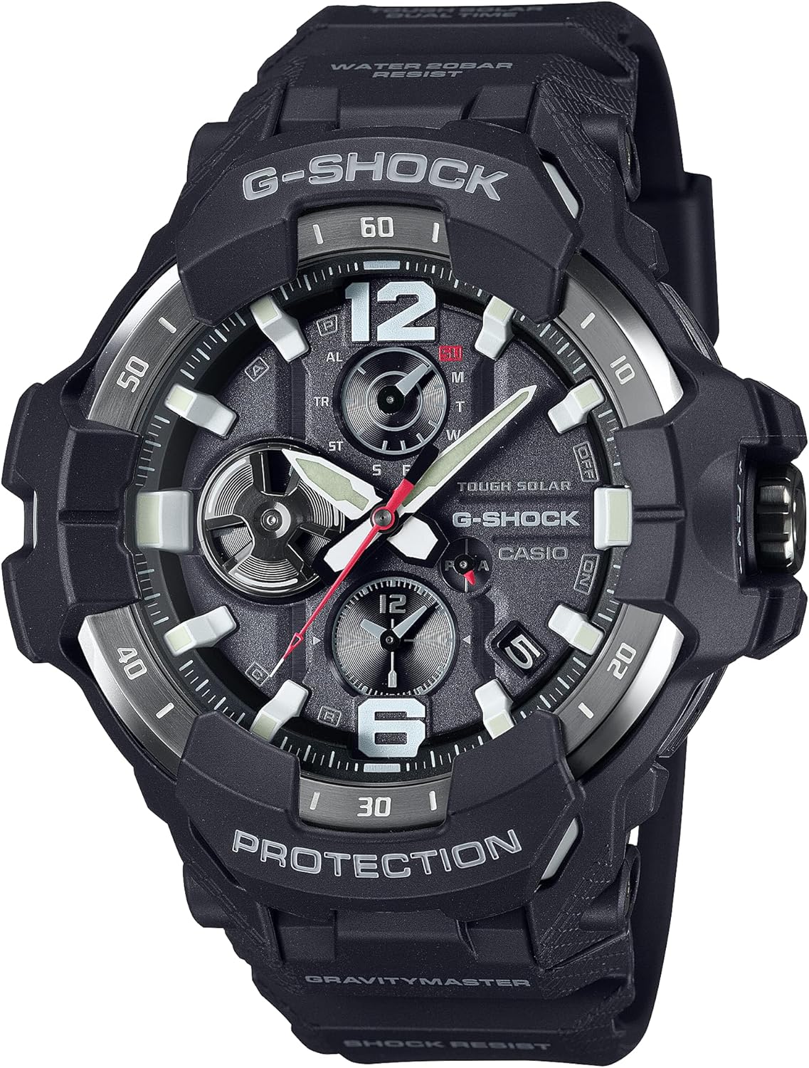 G-SHOCK Gショック マスターオブG グラビティマスター スマートフォンリンク カシオ CASIO ソーラー アナログ 腕時計 ブラック GR-B300-1A メンズ 海外モデル [並行輸入品]