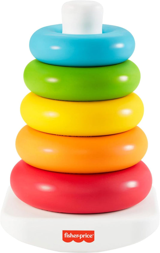 Fisher Price GRF09 Wobbling Tower (Eco-Friendly), Baby/Toddler Toy, Educational & Learning Toy, 6 Months and Up, Colorful