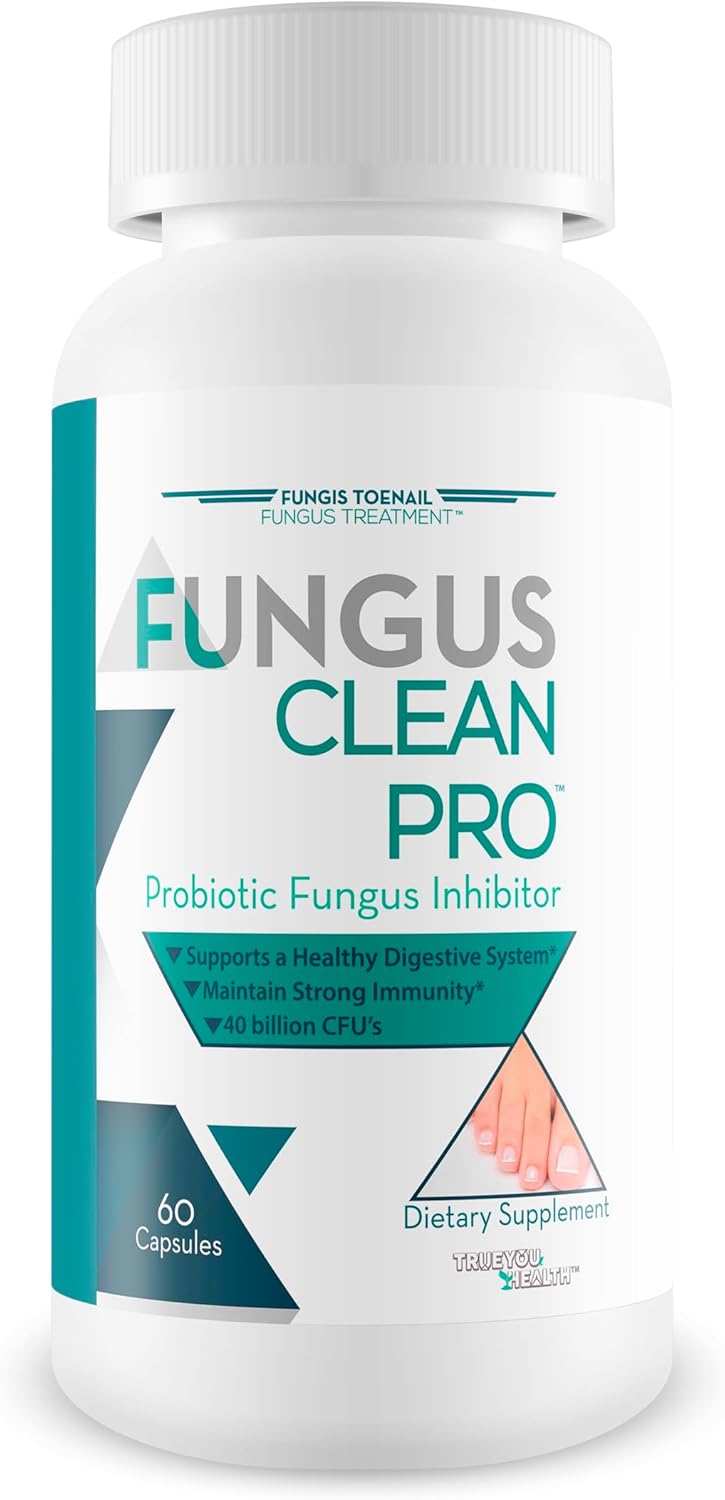 Fungus Clean Pro - Inhibidor probiótico de hongos - Lucha contra los hongos de adentro hacia afuera con este potente probiótico de defensa de hongos que protege tu