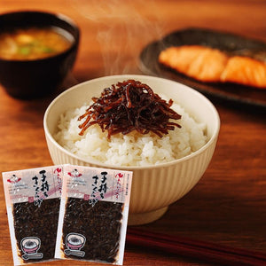 Shiromuku Shiitake Mushrooms with Hakata Spicy Pollock Roe, Spicy Shiitake Set 90g x 2 Bags, Crunchy Texture, Sake Appetizer, Snack, Ramen, Mail Delivery Product, Trial Gourmet Gift