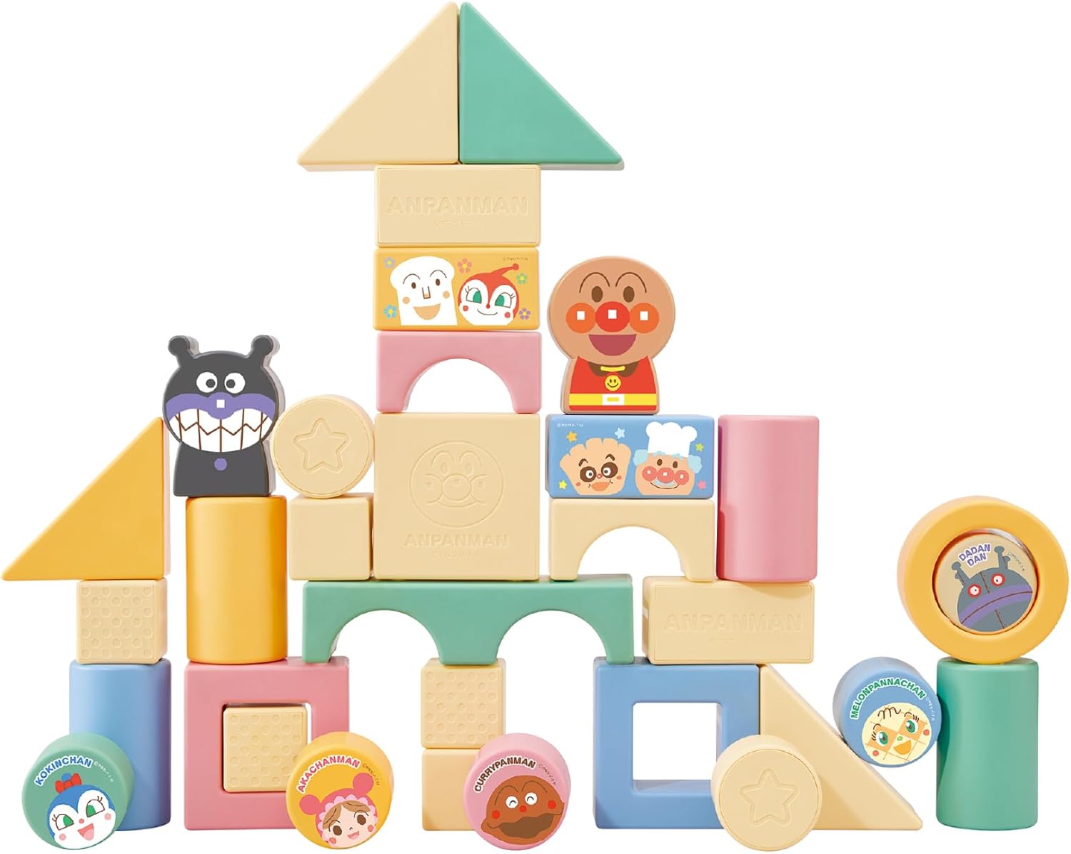 Agatsuma (AGATSUMA) Anpanman Nature's Blessing Rice-Born Building Blocks DX (Suitable for ages 0 months and up)