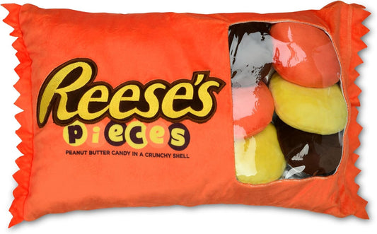 iscream Reese's Pieces Paquete de 19" x 11" Juego de Fundas de Almohada con Mini Reese's Pieces
