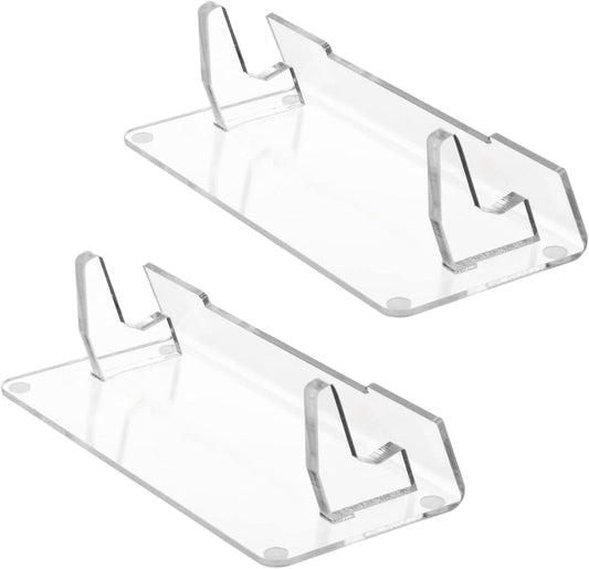 Portable Acrylic Holder for 2PCS Gaming and Watch Console Video Game Accessories Storage Rack Clear Display Bracket