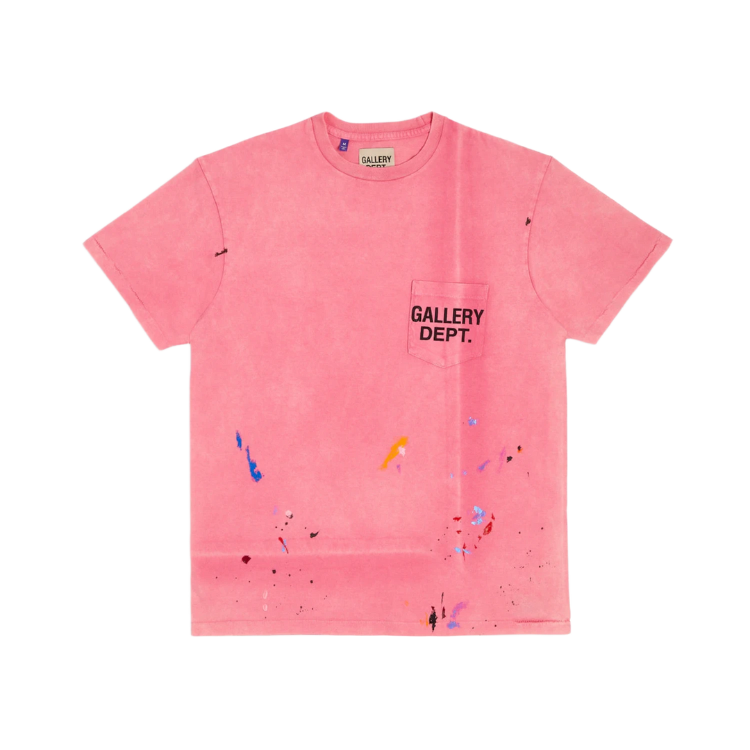 GALLERY DEPT. VINTAGE LOGO PAINTED TEE SALMON