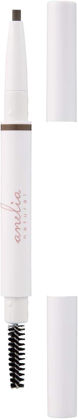 Anelia Natural Additive-Free Eyebrow Pencil [Hypoallergenic Soap Off Produced by Hina Yoshikawa] 0.006 oz (0.17 g) (Graish Brown)