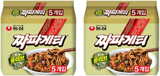 Nongshin Chapagetea, 10 Bags, Korean Ramen, Instant Ramen, Korean Food, Jajan Noodles, Yakisoba Style