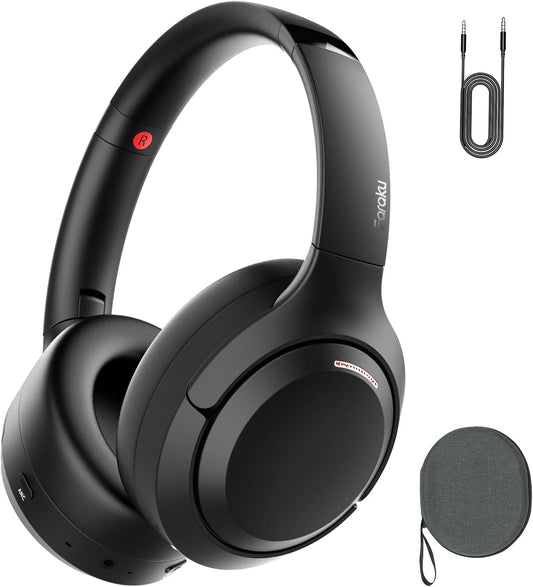 【Reduces Noise and Focuses on Music】Headphones Bluetooth ANC Noise Cancelling Wireless Headphones Over-ear Bluetooth 5.4/3.5mm Connection Wired/Wireless Dual Mode Ear-friendly Headphones Lightweight