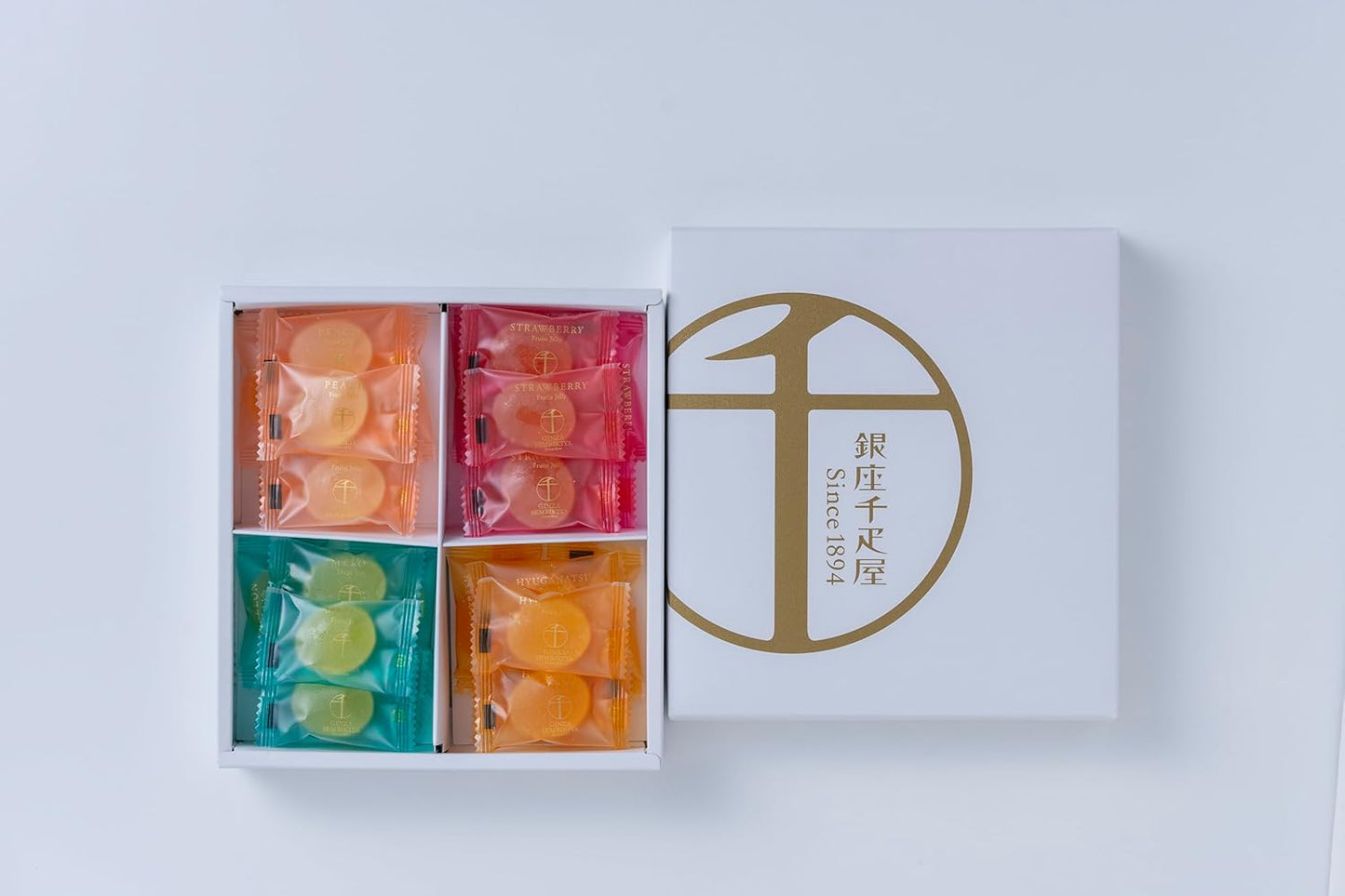 Ginza Senkoyya Ginza Hitokuchi Fruit Jelly, Gift, Candy, Assorted