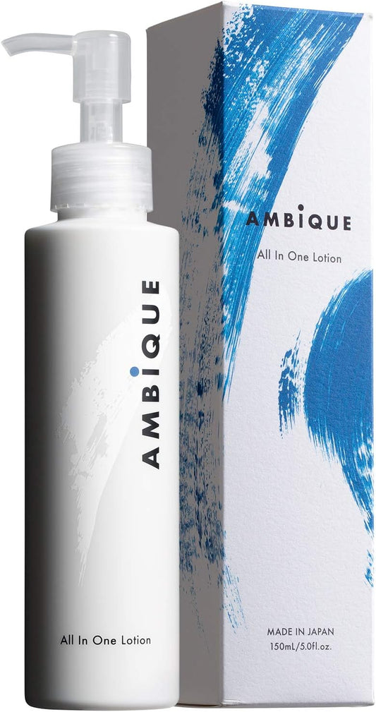 AMBiQUE Men's All-in-One Lotion, Ambique, 5.1 fl oz (150 ml), Hypoallergenic, Dry, Shiny, Skin Tightening, Shaving, Care, Contains Beauty Essence Ingredients