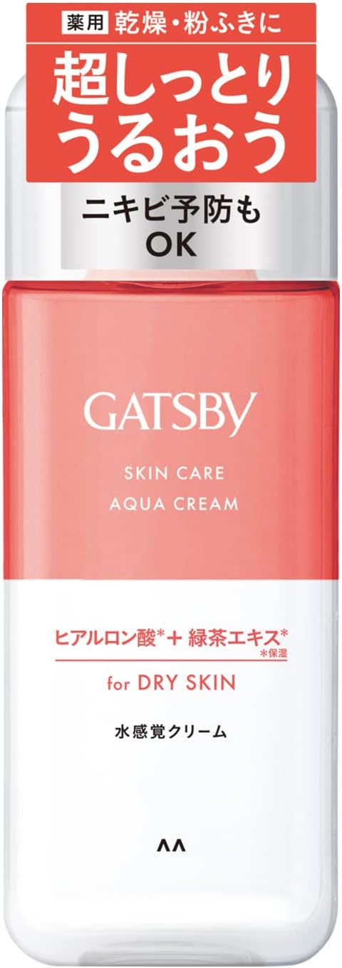 GATSBY Quasi-Drug, Medicated Skin Care Aqua Cream, Men's, All-in-One Moisturizing Milky Lotion