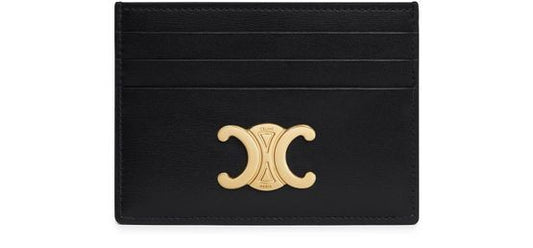 CELINE Card holder Triomphe in shiny calfskin - Image 1