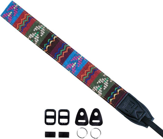 [VKO] Camera Shoulder Strap Vintage Canvas Neck Strap Adjustable Shoulder Strap for Nikon Canon Sony SLR Digital SLR Camera