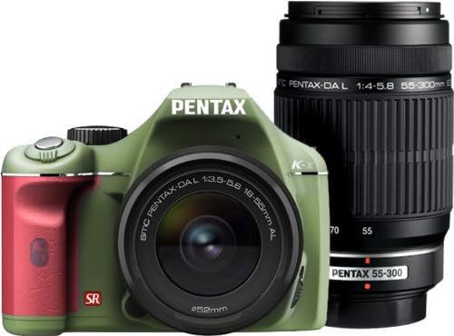 PENTAX デジタル一眼レフカメラ K-x ダブルズームキット オリーブ/レッド 019