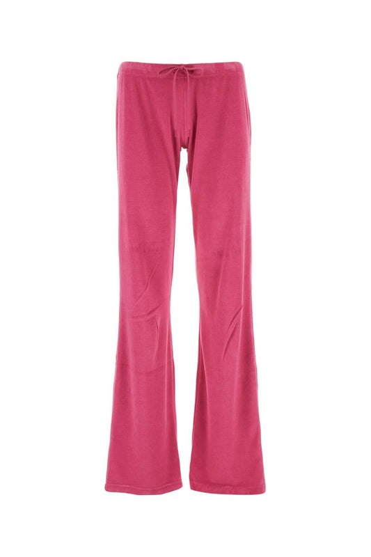 Balenciaga Fuchsia Velvet Joggers - Image 1