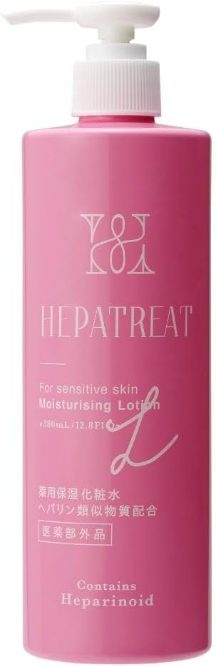 [Official] Hepatreat Medicated Moisturizing Lotion, Quasi-Drug, 13.8 fl oz (385 ml), In-house Research, In-house Development, In-house Manufacture, Pump Type, Large Capacity, Heparin Similar