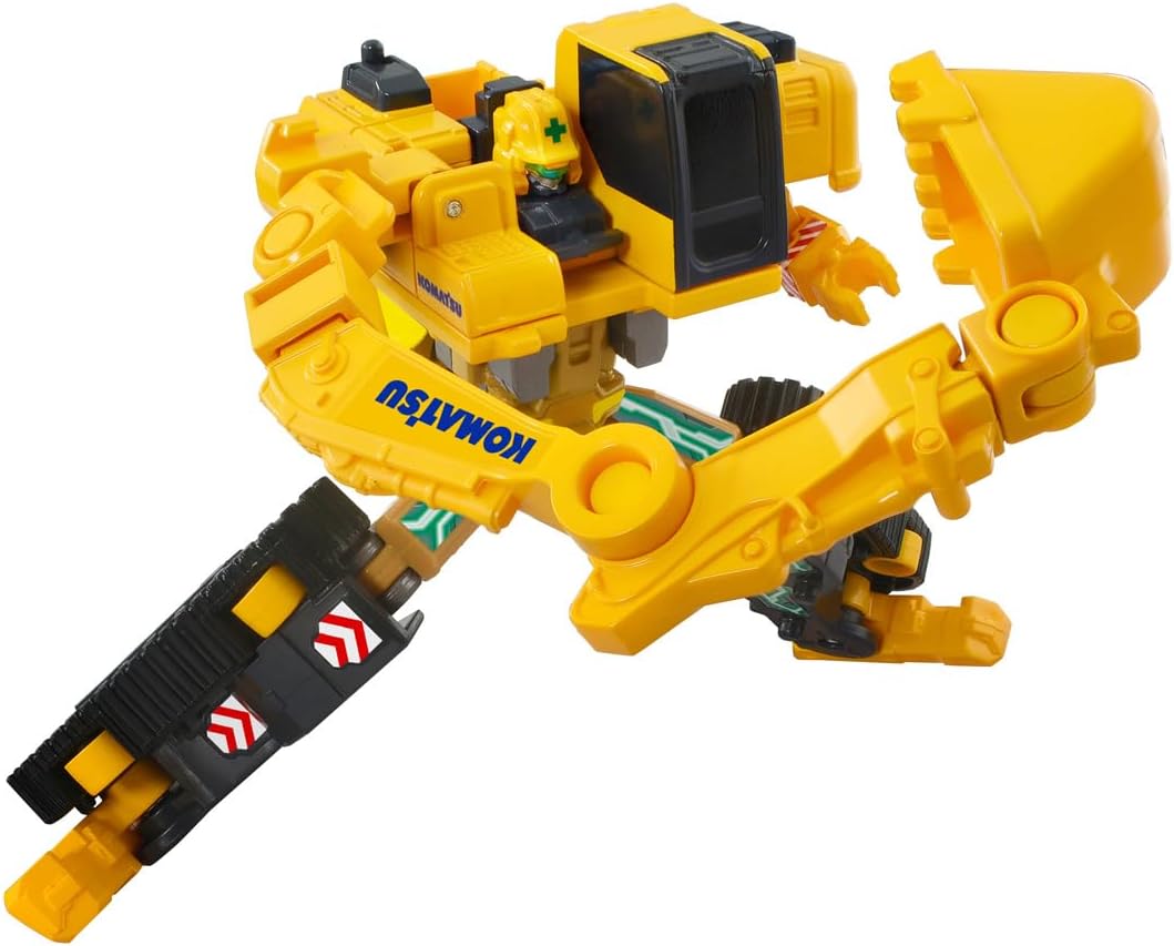 Takara Tomy (Takara Tomy) Tomica Jobreiver TJB06 Build Breaker Komatsu Hydraulic Excavator PC200 Mini Car Toy, Ages 3 and Up