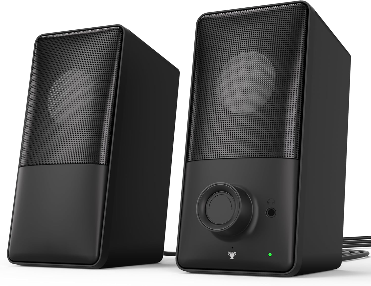 Kstime (Industry’s First 15° Backward Tilt Speaker & Latest Bluetooth 5.4 Compatible) PC Speaker, Enhanced Bass Reflection, Gaming Speaker, Hi-Fi Stereo, Wired / Wireless Connection, USB Powered, AUX