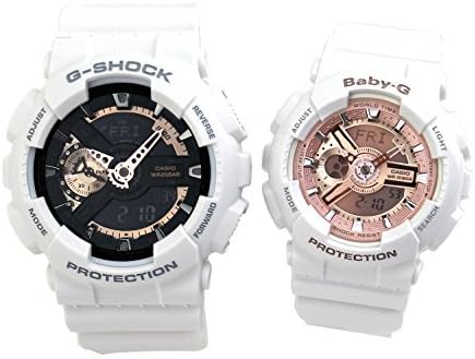 [カシオ]G-SHOCK Baby-G ペアウォッチ ペアBOX付き 腕時計 ホワイト GA-110RG-7A BA-110-7A1 [並行輸入品]