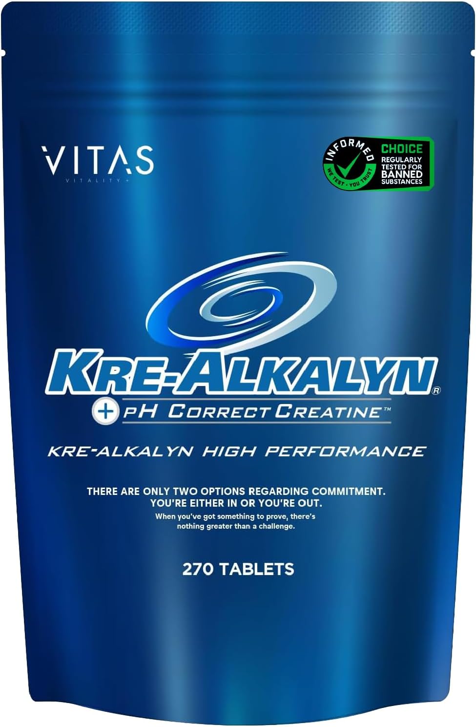 VITAS (Baitas) Crealkaline High Performance Creatine 270 Tablets