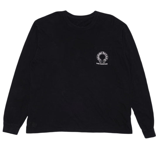 CHROME HEARTS 'LA T BAR' BLACK LONGSLEEVE TEE