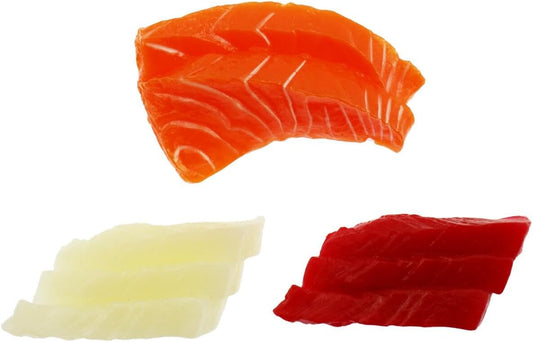 speed mao Realistic Sashimi Fillet, Food Sample Food Model, Set of 3 Types