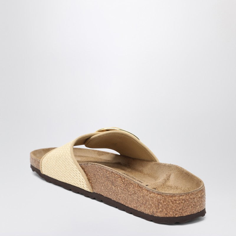 Birkenstock ビルケンシュトックマドリードビッグバックルラフィアスリッパ - Image 1
