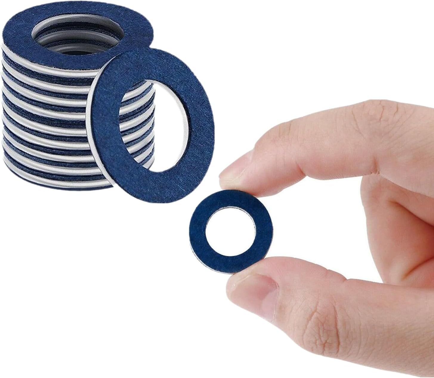 10 Pcs Oil Drain Washer, Compatible with Toyota 90430-12031, Inner Diameter 0.5 inch (12 mm), Drain Washers