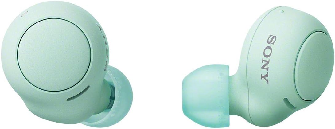 Sony WF-C500 Fully Wireless Earbuds, Lightweight, Small 0.2 oz (5.4 g), High Precision Call Quality, Easy Pairing, IPX4 Splashproof Performance, Ice Green WF-C500 GZ