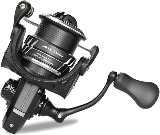 Spinning Reel, Normal Gear Ratio, 5.2:1, Shallow Groove Spool, 800, 1500S, Low End Model, Artemis AR-