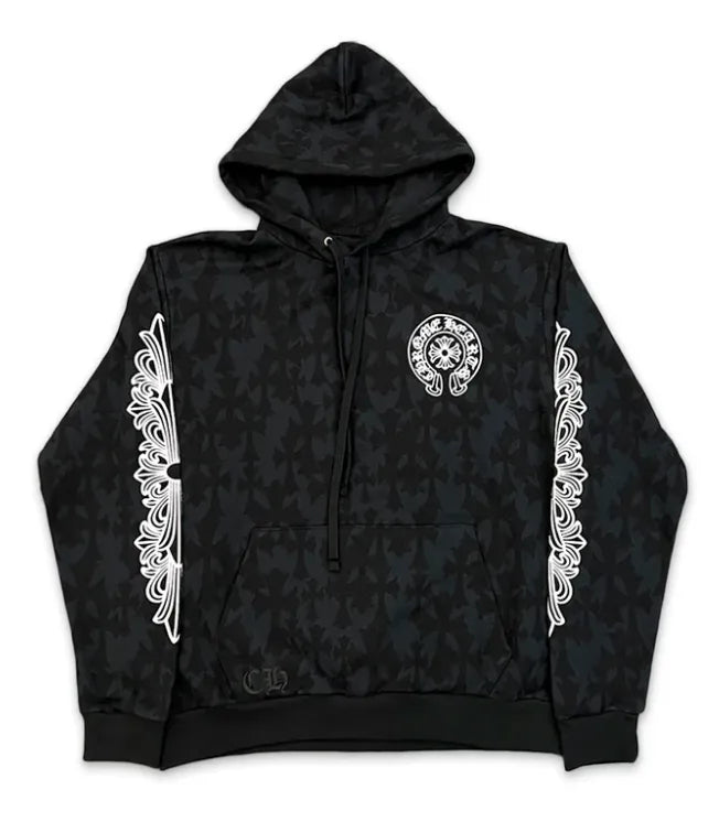 CHROME HEARTS ALL OVER 'CEMETERY PRINT' HOODIE