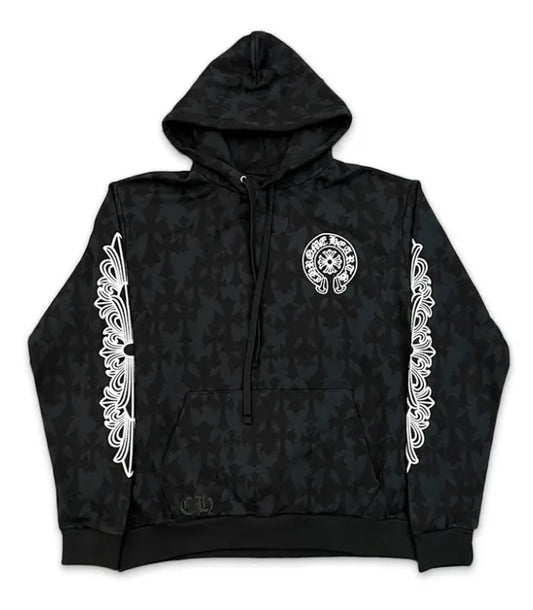 CHROME HEARTS ALL OVER 'CEMETERY PRINT' HOODIE