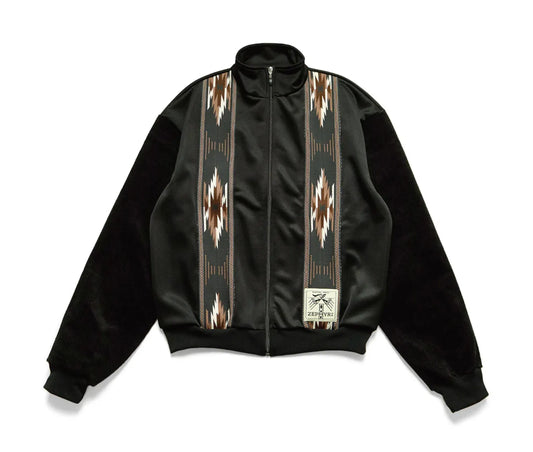 KAPITAL 'KOCHI & ZEPHYR' BLACK TRACK JACKET