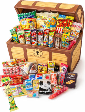 Dagashi Sweets Assorted Set of 55 Pieces in 50 Varieties Perfect for Birthdays, Events, and Parties. Children Can Decorate and Play with These Exciting Dagashi. [Exclusive Set from Dagashiya Ahiru