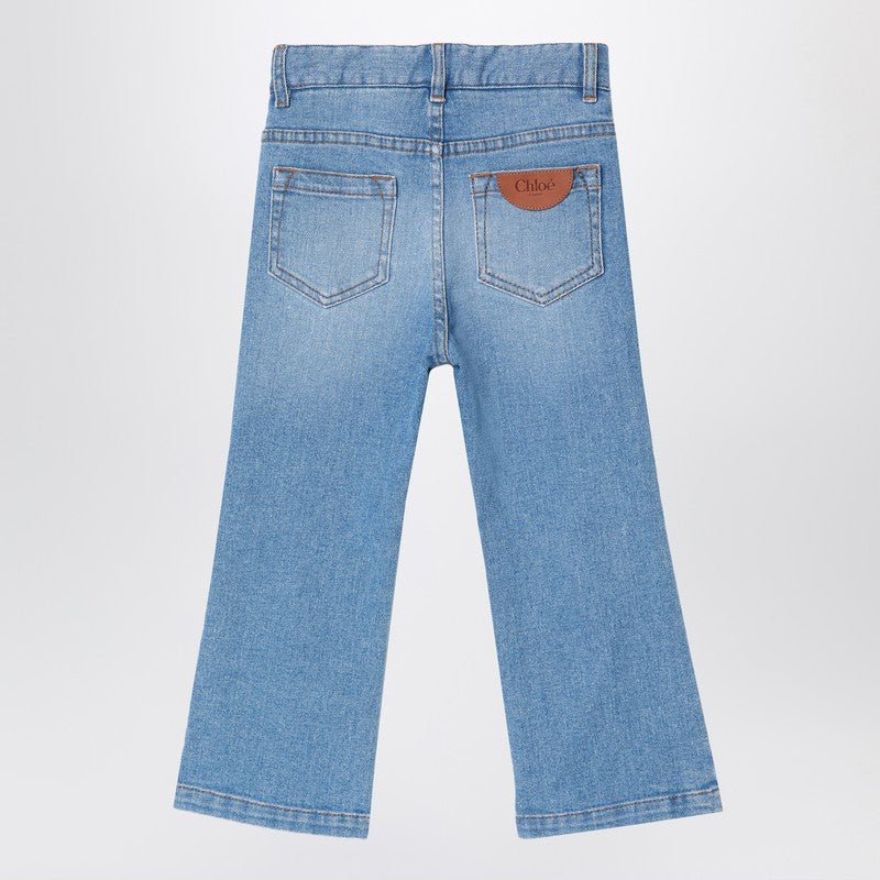 Chloe クロエブルーウォッシュエフェクトジーンズ - Image 1