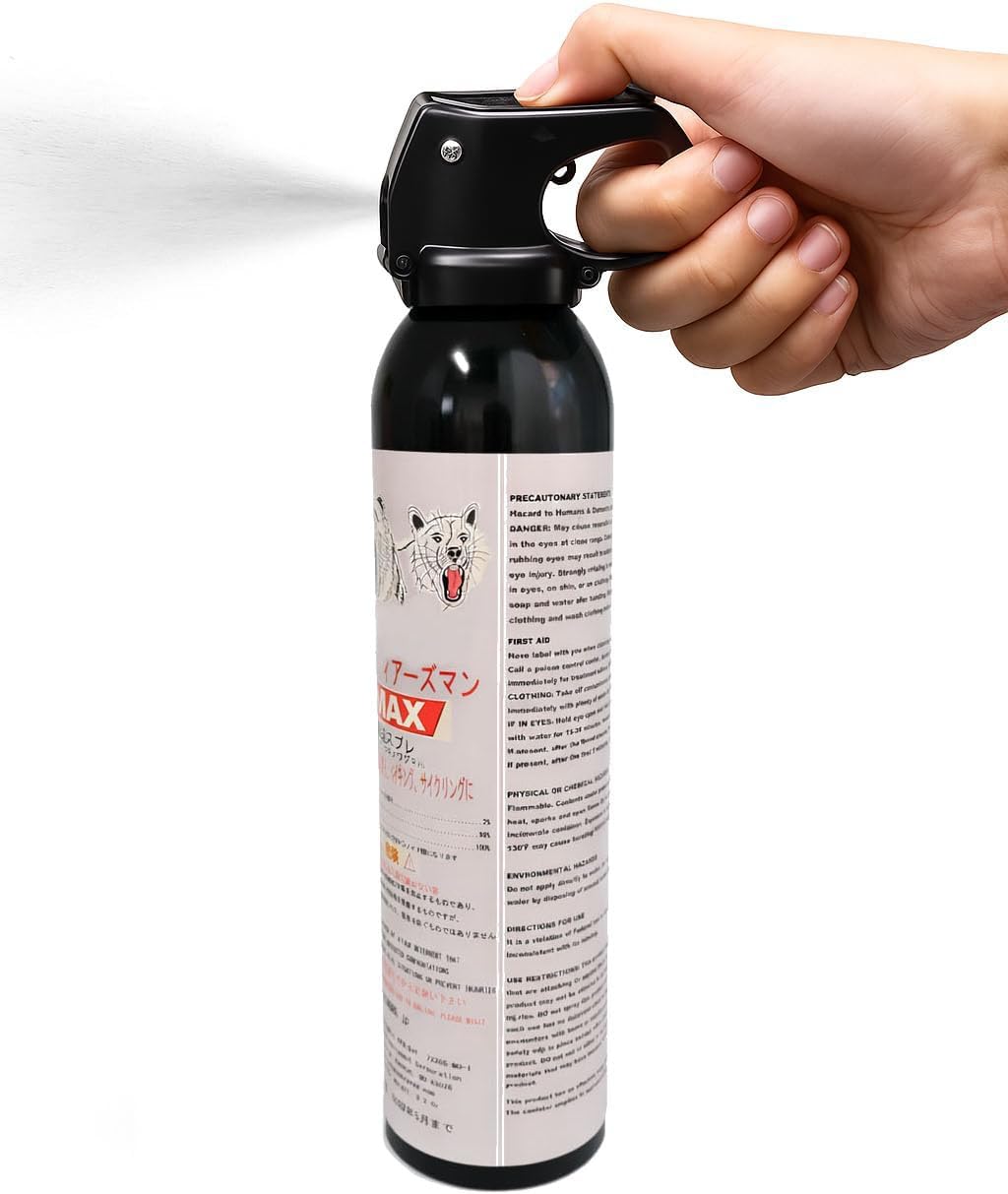 SA Bear Repellent Spray 40' Range Max Strength 9.2oz for Mountain Lion Outdoor Camping
