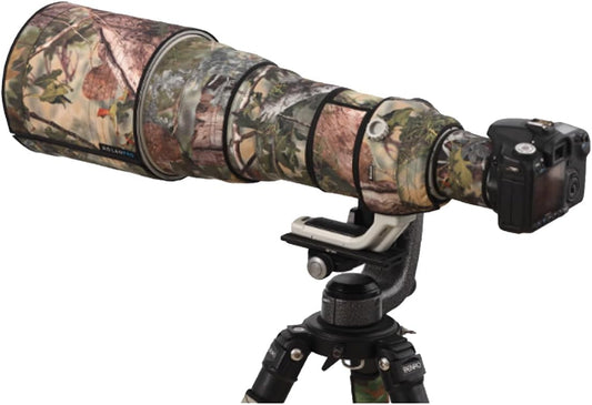Rolanpro Lens Cover, Camouflage Coat for Canon EF 600mm F4L IS II USM Telephoto Lenses, Triple Layer Protection, green jungle camo, Modern